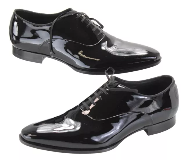 Suitsupply Chaussures Habillées Homme Ue 45 /UK 11 Cuir Verni à Lacets Noir