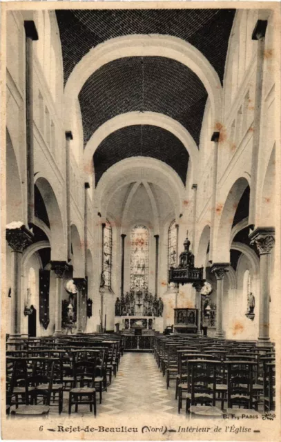 CPA REJECTION-DE-BEAULIEU interior of the Church (1272702)
