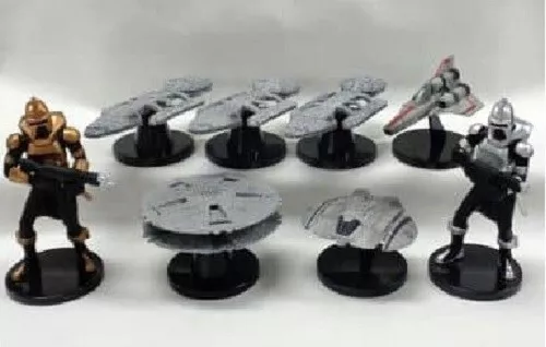 Konami Battlestar Galactica 8 models set ! Pegasus Atlantia Viper +  Spaceship