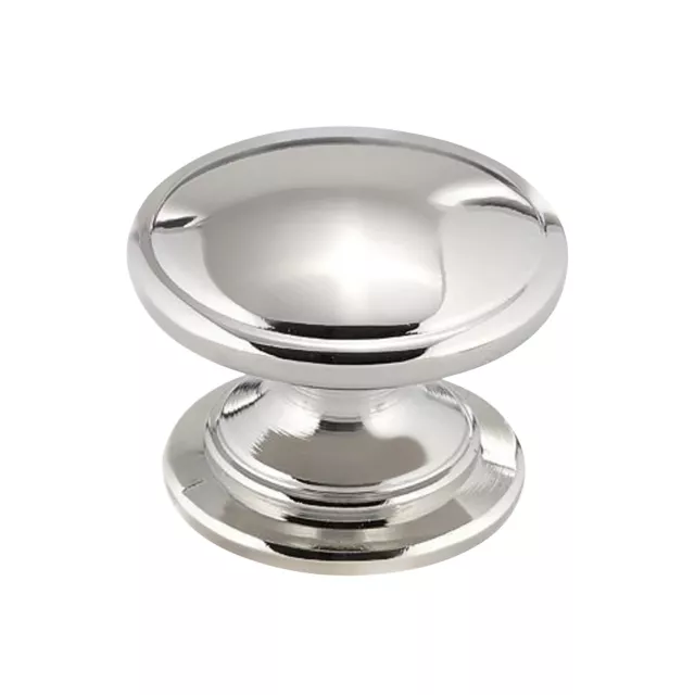 Classic Mushroom Top Style Polished Nickel Cabinet Kitchen Knob 1-1/4" K890832PN