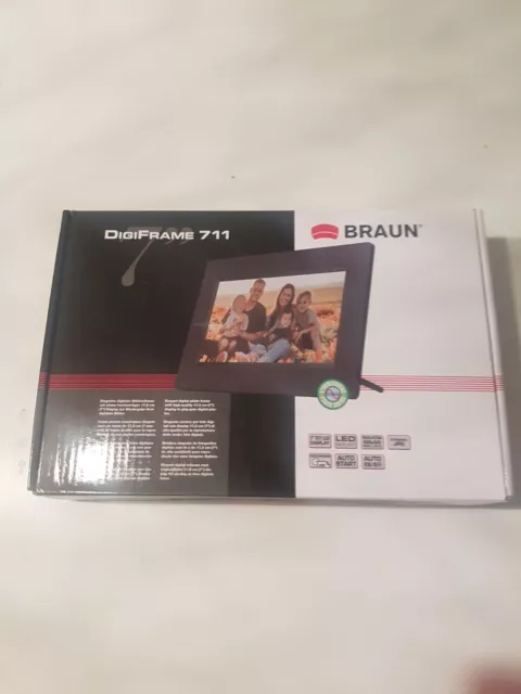 Braun DigiFrame 711 schwarz 17,8cm (7") Digitaler Bilderrahmen