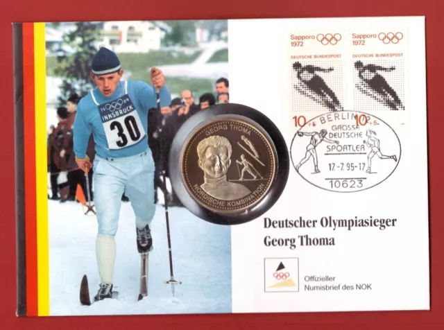 Georg Thoma  ** Numisbrief Mit Autogramm Und Medaille In Pp ** Wenig Exemplare