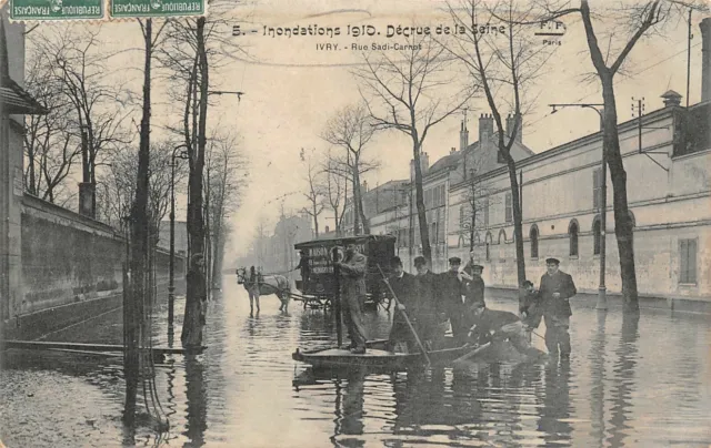 IVRY - rue Sady Carnot - inondations 1910