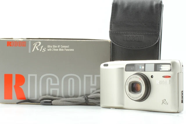 LCD WORKS [Near MINT] RICOH R1s silver 35mm Point & Shoot Film Camera From JAPAN