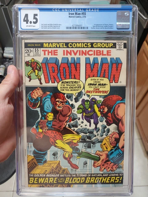 The Invincible Iron Man 55 CGC 4.5 First 1st Appearance Of DRAX Destroyer MCU
