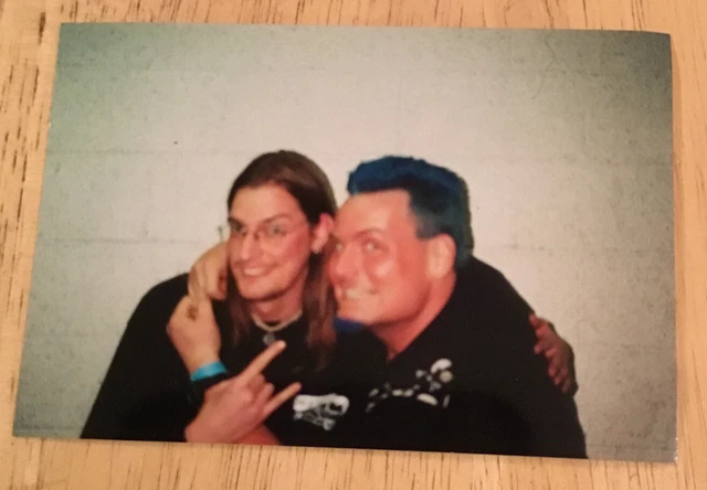 Vintage Photo 1990’s Blue Meanie ECW WWE Wrestling Wrestler Candid Metal Rules
