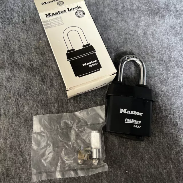 MasterLock ProSeries KIK Padlock 6627WO Weather Tough Cover Locksport NonKeyed