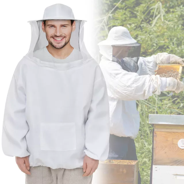Beekeepers Schutzanzug Imkeranzug mit Schleier Imkerjacke mit Hut, Bienenschutz