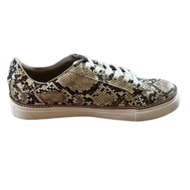 Steve Madden Vonn Snake Print Lace Up Sneakers Casual Size 10 Board Skate Shoes