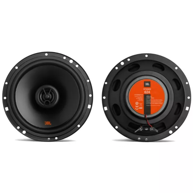 2 Haut-Parleurs JBL STAGE2 624 Coaxiales 2 Voies De 6,5 " 16,50 CM 4 Ohm 91 DB