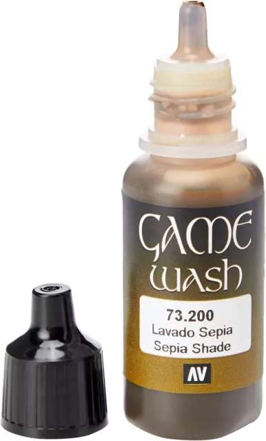 Vallejo Washes 17 ml Acrylic Paint - Sepia 3