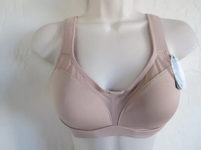 HALF MOON ACTIVE By Modern Movement Mesh Sports Bra, 32B, #Y42Bm400, Sable  Rose $26.99 - PicClick