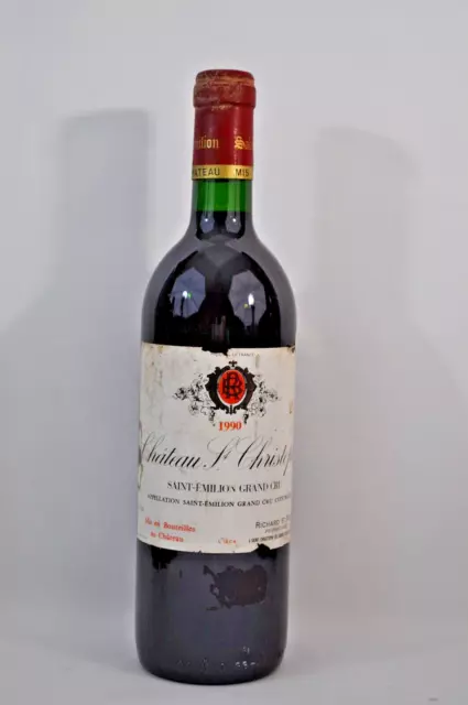 Vin -  1 Bouteille - Château Saint Christophe - Saint Emilion Grand Cru - 1990