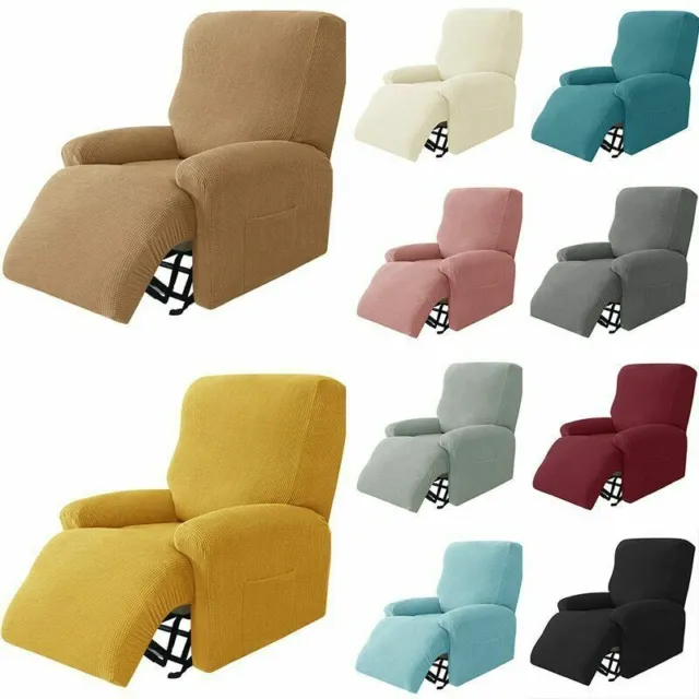 Polar Fleece Sofa Covers Stretch Recliner Chair Cover Anti-dirty Protect 3 Seat