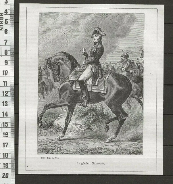 G125 / Gravure 1866 /  Le General Nansouty