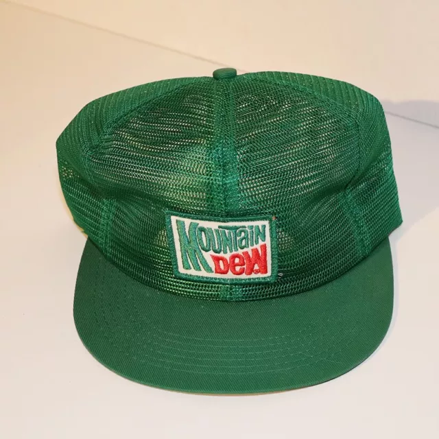 Vintage Mountain Dew Hat Snapback Mesh Cap