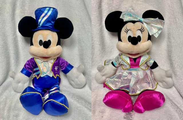 Disney Land Paris 30th Anniversary Plush Doll Mickey & Minnie Mouse Set no tag