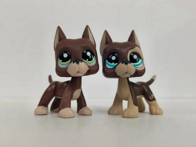Littlest Pet Shop #817 - Great Dane Chien Yeux étoilés Bleus - Authentique LPS - Occasion