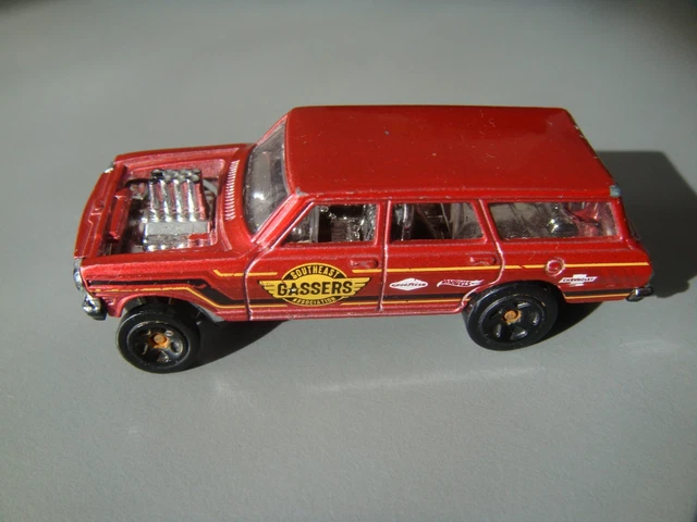 Hot Wheels 1964 Chevy Nova Station Wagon Gasser Blu 1:64 - HW RACE DAY 2019