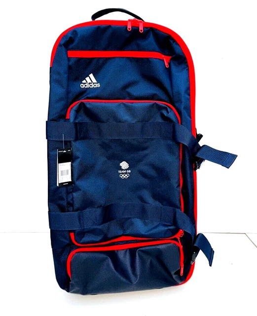 ADIDAS TEAM GB Travel Bag Luggage Wheeled Suitcase Trolly Olympic Red Blue LARGE 180.00 PicClick UK
