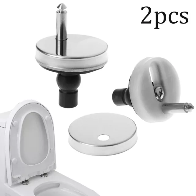 Heavy Duty Toilet Seat Hinges Quick Release and Soft Close Top Fit Pair