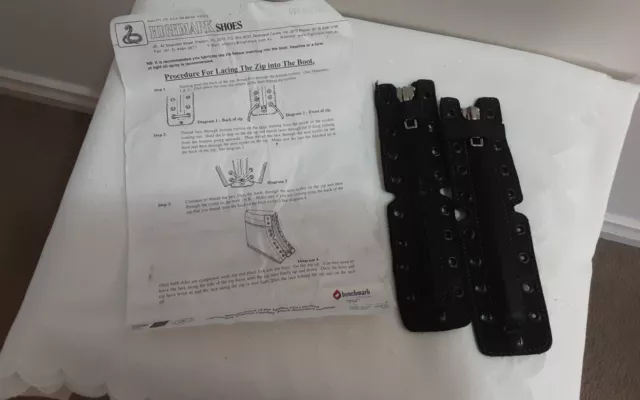 Size M Black Taipan Boot Zip Inserts Brand New
