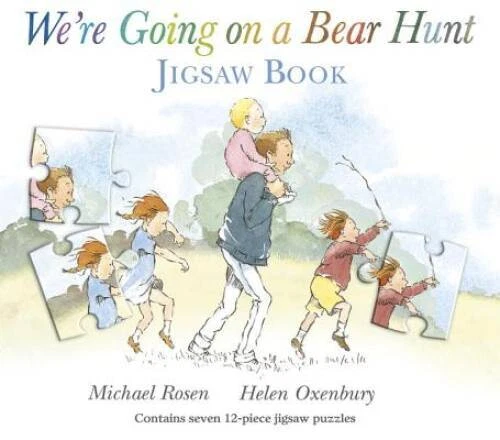 WERE GOING ON A Bear Hunt Jigsaw Book Hardcover By Rosen Michael 