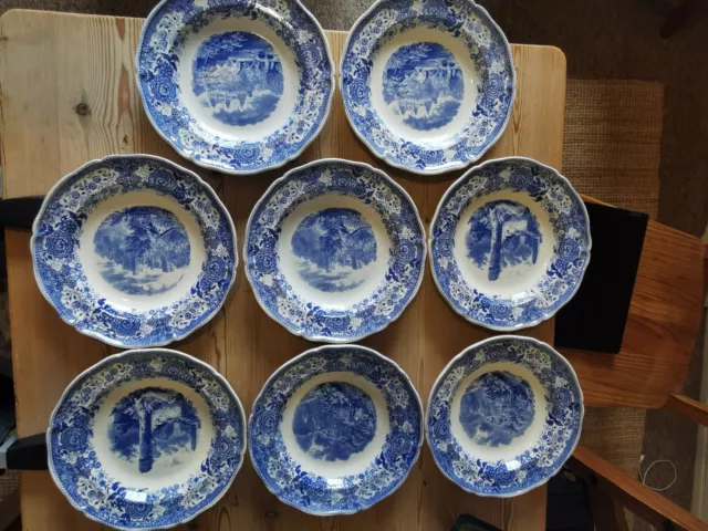 Villeroy Boch Burgenland blue soup plates