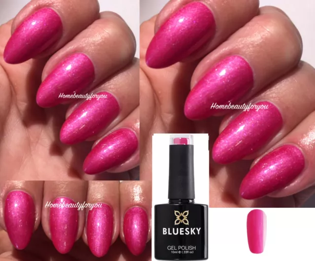 Bluesky Gel Nail Polish Pink Shimmer Paradise 80578 Led Uv Soak Off
