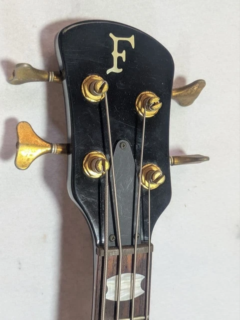 FERNANDES MV-65NS NIKKI Sixx Black Gold Vintage Rare Bass Guitar