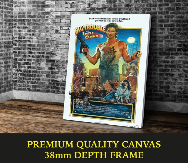 Big Trouble In Little China Film Grande TELA Stampa Arte Regalo A0 A1 A2 A3 A4