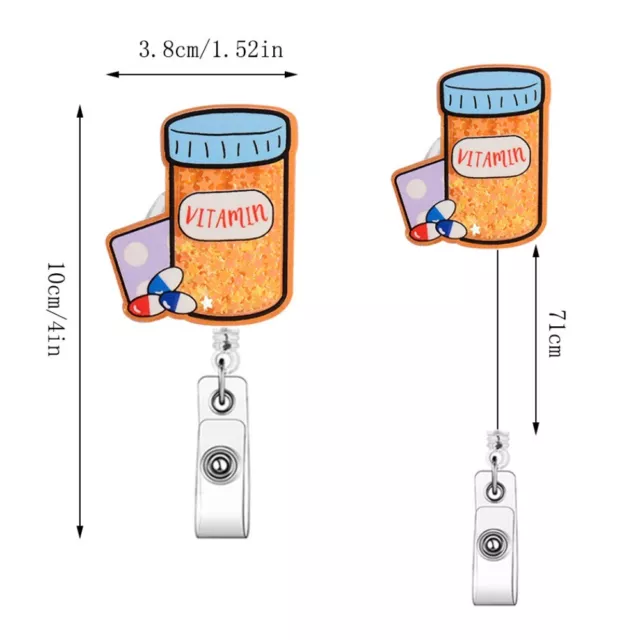 Acrilico Distintivo della vita 8 pz Bobine per badge  Personale 2