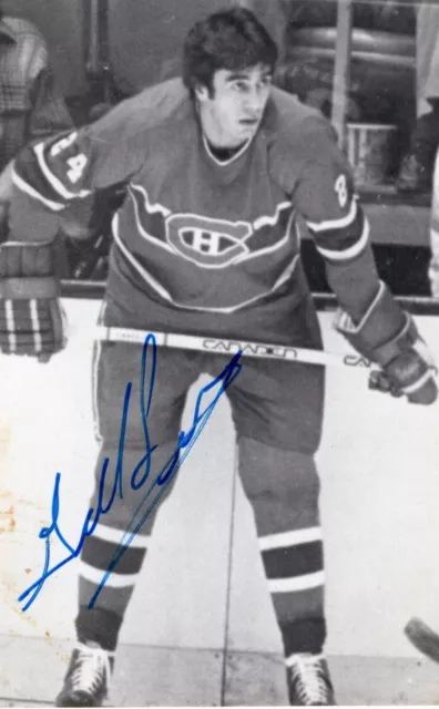 Gilles Lupien Montreal Canadiens Autographed 3.5x5.5" Postcard (Deceased)