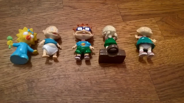 LOT DE 4 FIGURINES RAZMOKET THE RUGRATS VIACOM QUICK KELLOGG'S 90's EUR