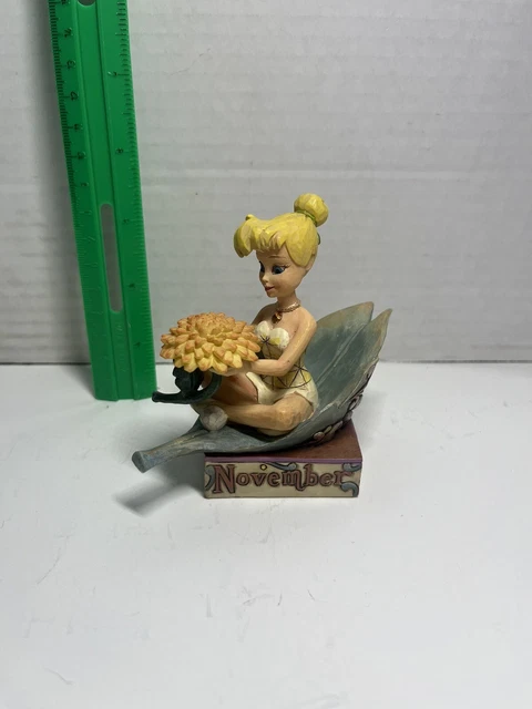 Jim Shore Disney Tinker Bell November Topaz Birthstone Figure No box