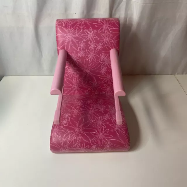 American Girl/Bitty Baby Doll Pink Bistro Table High Chair - Attaches to Table