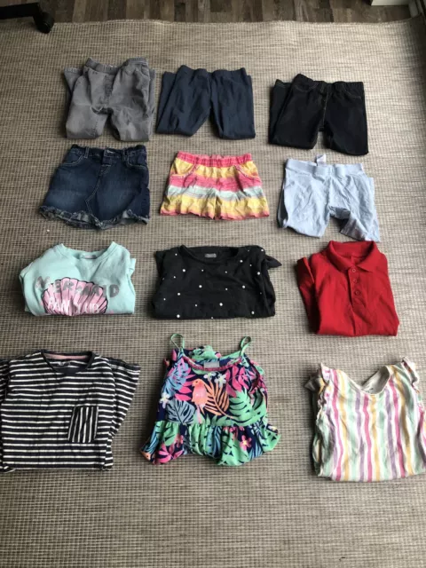 Pacchetto vestiti bambini 5 - 6 leggings jeans abiti pantaloncini
