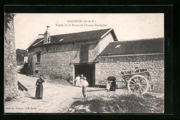 CPA Santeuil, Entree de la Ferme d l´Ancien Presbytere