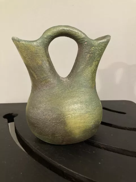 JEREMY DILLER Raku Signed Iridescent Art Pottery, Wedding Pottery Vase