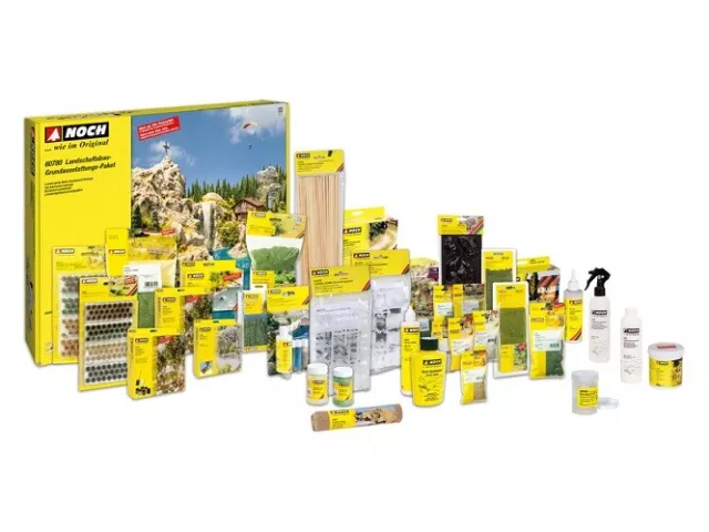 NOCH 60780 - H0,TT,N,Z Landschaftsbau-Grundausstattungs-Paket - Neu