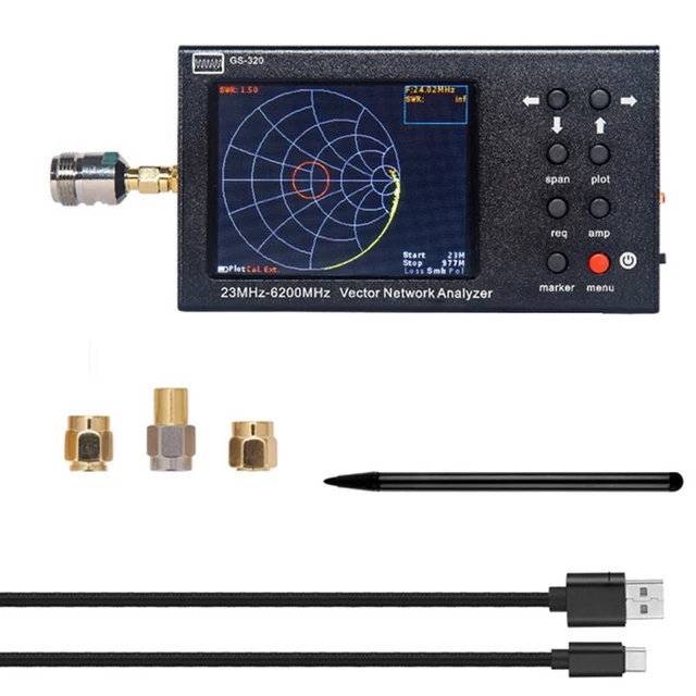 GS-320 6GHz Vector Analyzer VNA Antenna Analyzer 23MHz-6200MHz + 3. S1R4