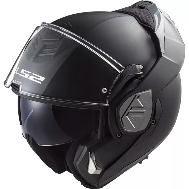 Casco Modulare 180 Apribile Ff906 Ls2 Advant Solid Nero Opaco Xs S M L Xl Xxl