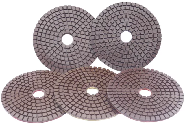 Premium 100mm (4") Copper bonded Diamond Polishing pads granite marble concrete