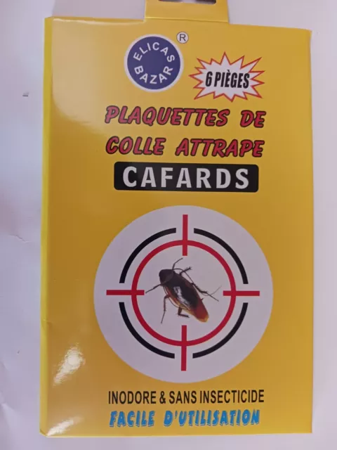 Piège Blatte - Glue Vulcano Piège Jetable Cafard - Eradicateur