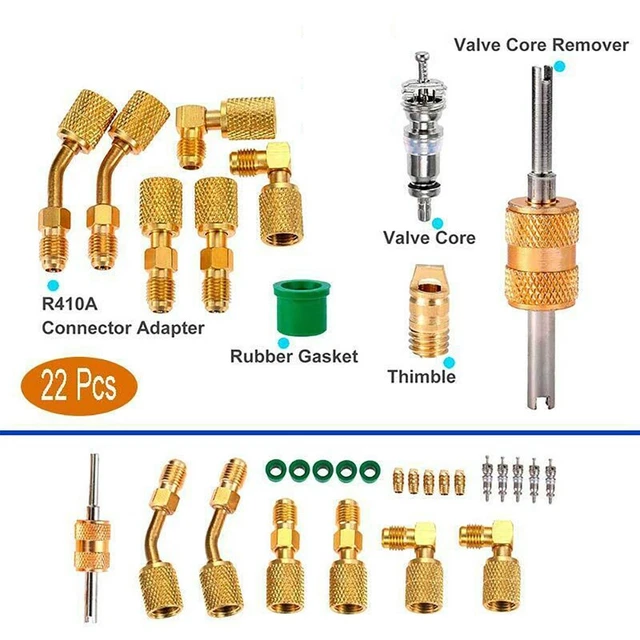 Turafalle Radiatore Kit Adaptateur R410A CANIPHA | Raccord 5/16 à 1/4 | Pour Climatiseur Split & Réfrigération Raccord Frigorifique