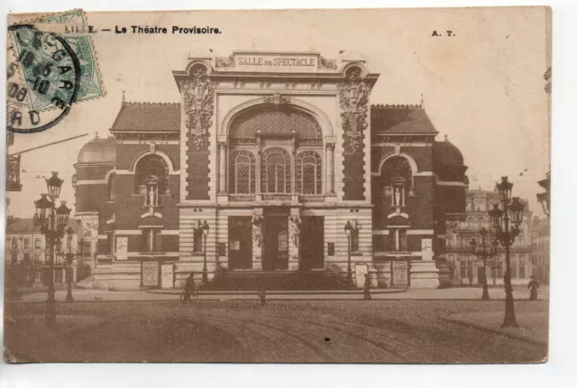 LILLE - North - CPA 59 - le theatre provisional