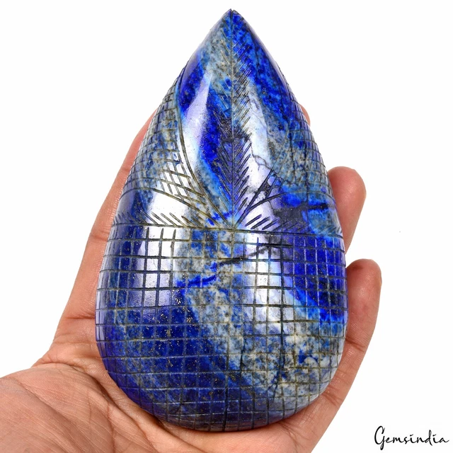 gemsindia 2390 Ct ~ Natural Lapis Lazuli Carving Rich Blue Museum Grade Gemstone