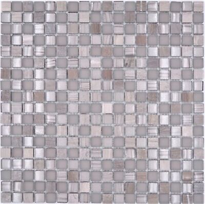 INOX Mosaïque En Pierre Naturelle Carreaux de Mosaique Inox Noir Miroir Küchenflie 