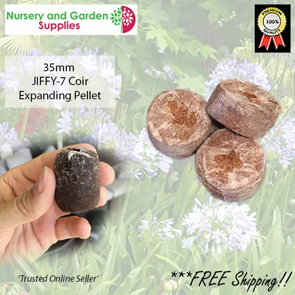 Jiffy 7C Coir pellet 35mm various qtys - propagation seed raising plant cutting