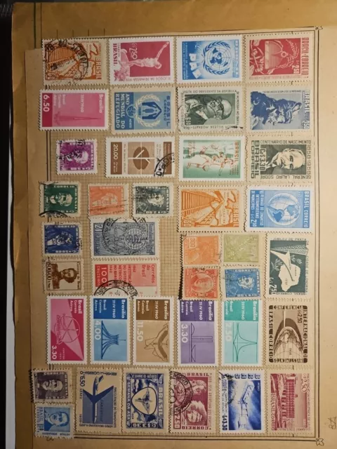 Lot Timbres BRÉSIL NEUF  et OBLITÉRÉS